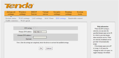 DNS settings - router wifi TENDA.PNG