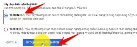 Xác Minh Thông Tin Thuế Google Adsense Tại Việt Nam