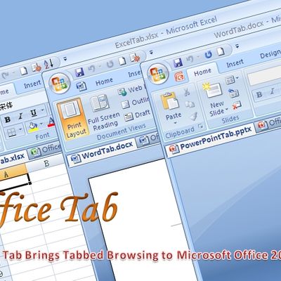 Update: Office Tab Ver  - Tab cho Word, Excel 2007, 2010!