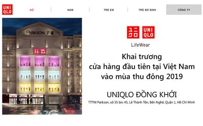 Lộ diện cửa hàng Uniqlo đầu tiên tại Việt Nam